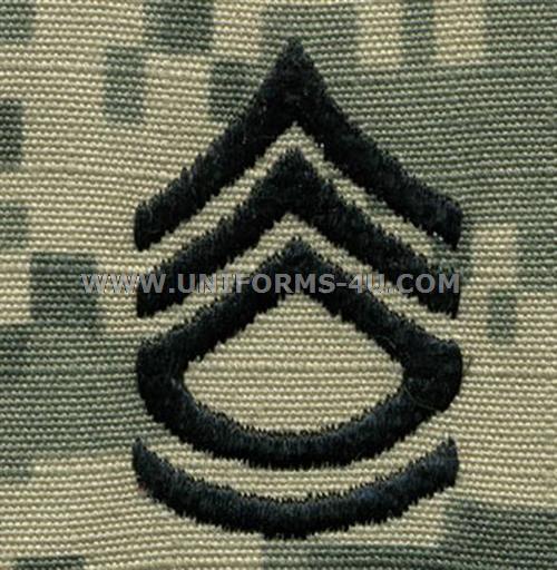 ARMY COMBAT UNIFORM ACU SERGEANT 1ST CLASS RANK INSIGNIA