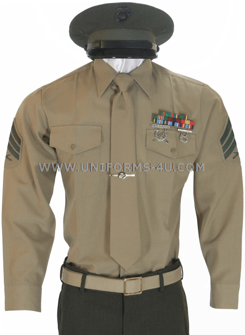USMC ENLISTED SERVICE BRAVO UNIFORM