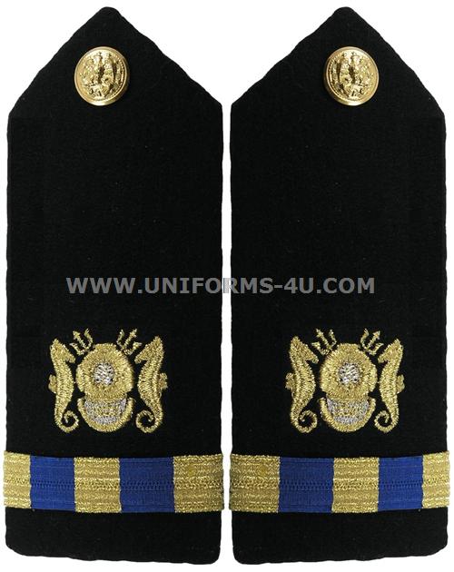 US NAVY HARD SHOULDER BOARD MALE CWO3 DIVING OFFICER