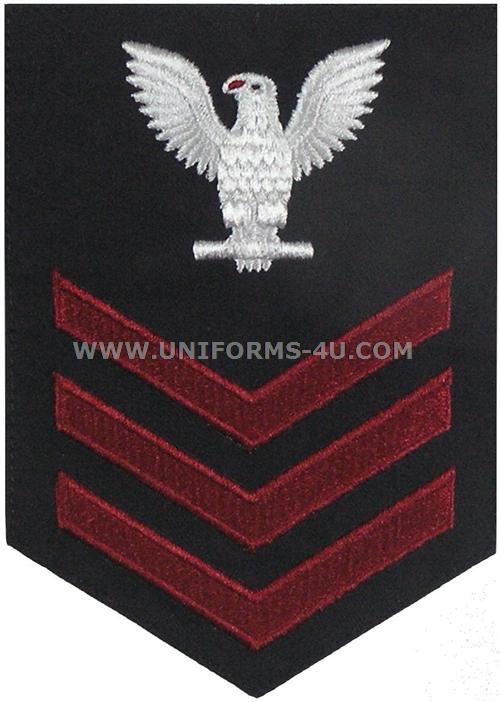 US NAVY E6 DRESS BLUE RATING BADGE