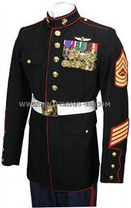 usmc enlisted dress blue uniform