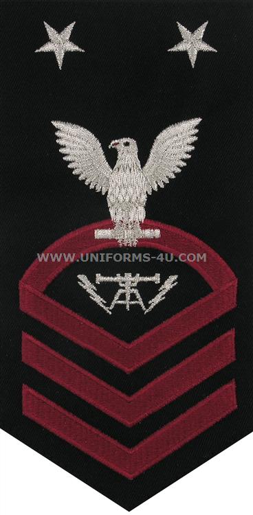 Us Navy E9 Firecontrolman Fc Blue Rating Badge