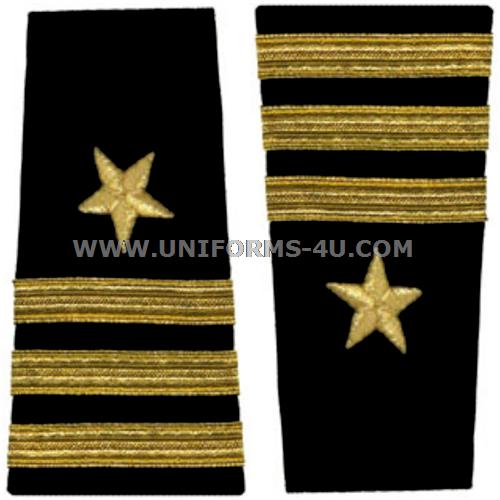 US NAVY SOFT SHOULDER BOARD LINE COMMANDER