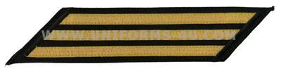 us navy enlisted hashmarks male gold lace on blue set of 3 us navy enlisted hashmarks male gold lace on blue set of 3