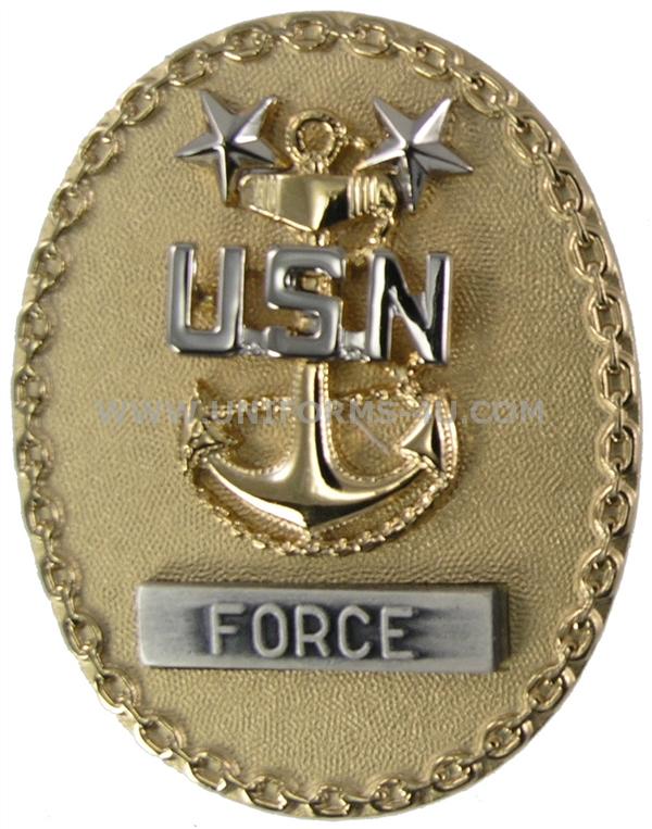US NAVY SENIOR ENLISTED ADVISOR E9 FORCE IDENTIFICATION BADGE