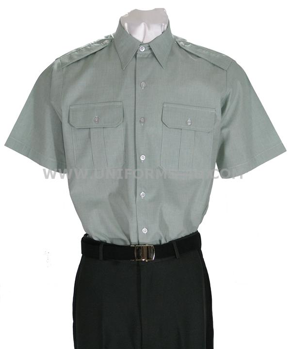 US ARMY GREEN SHIRT SHORT SLEEVE