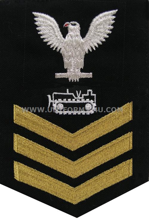 US NAVY EQUIPMENT OPERATOR (EO) RATING BADGE